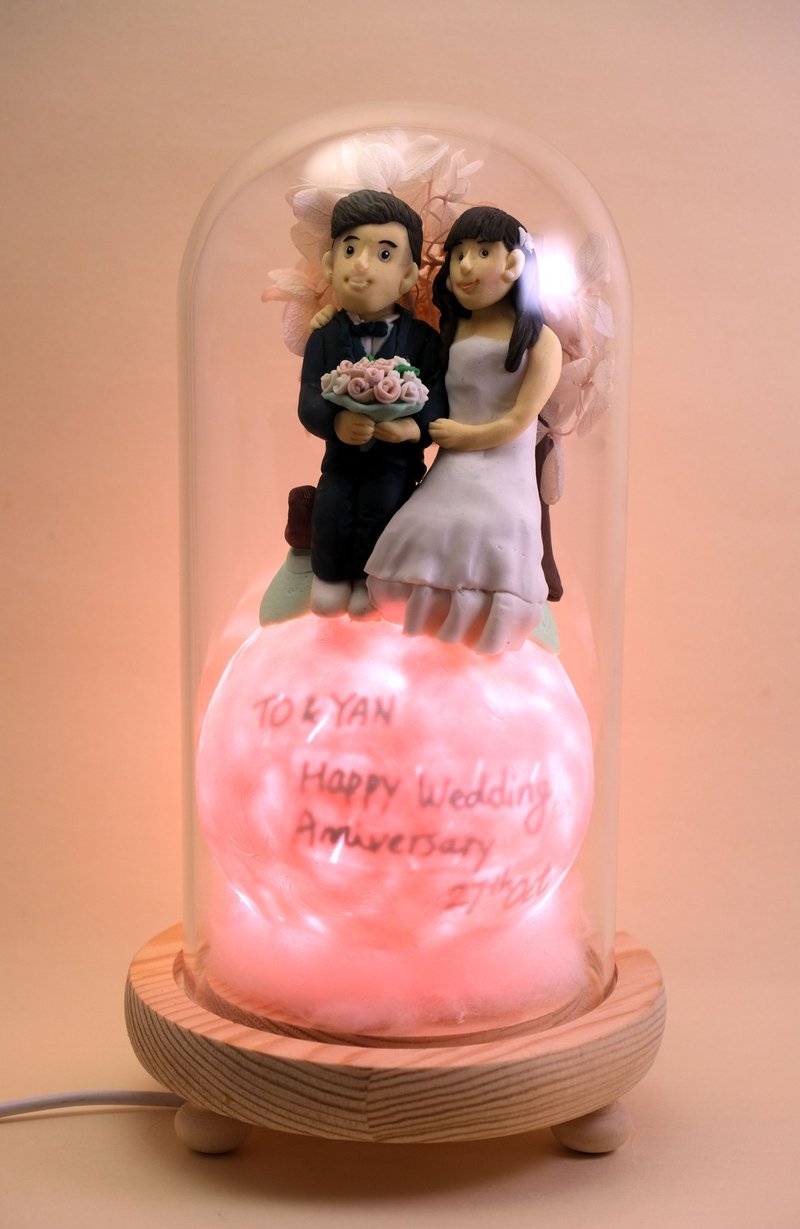 Customized Portrait Lights, a permanent wedding gift - Lighting - Clay 