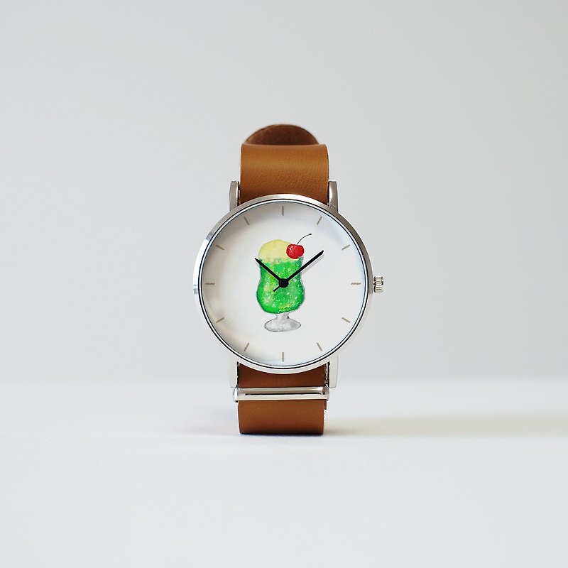 クリームソーダの腕時計 - 女裝錶 - 其他金屬 綠色