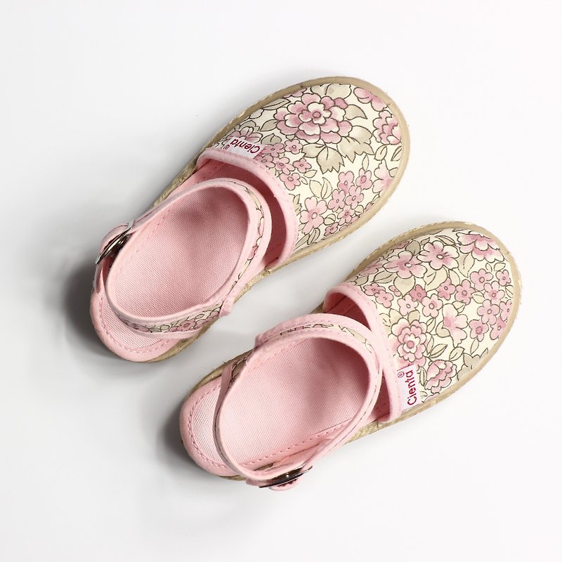 西班牙國民帆布鞋 CIENTA 40068 03粉紅色 幼童、小童尺寸 - 男/女童鞋 - 棉．麻 粉紅色