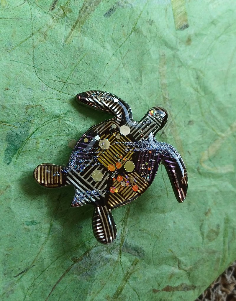 Turtle Brooch - Brooches - Other Metals 