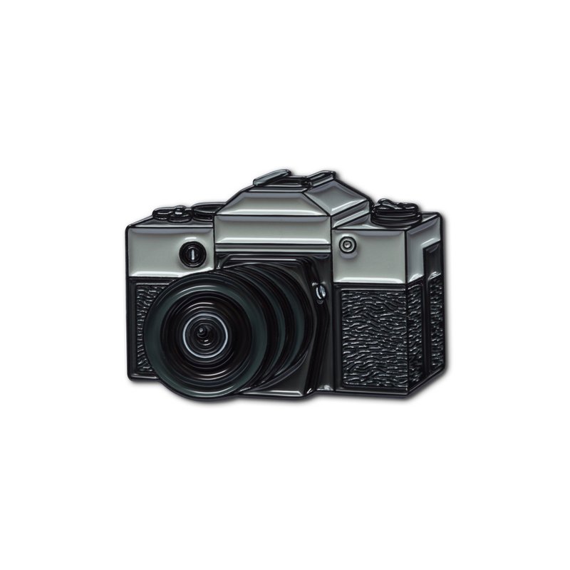 Enamel Pin Film Camera - 徽章/別針 - 琺瑯 黑色