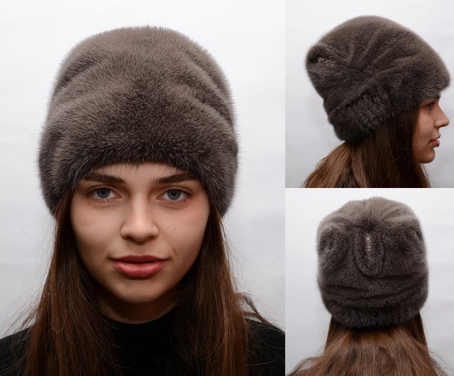 Faux Fur Hat White Kubanka