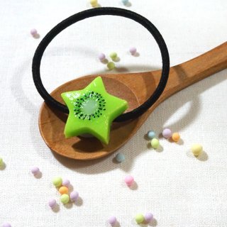 Star cute kiwi hair circle | simulation fruit clay hair ornaments