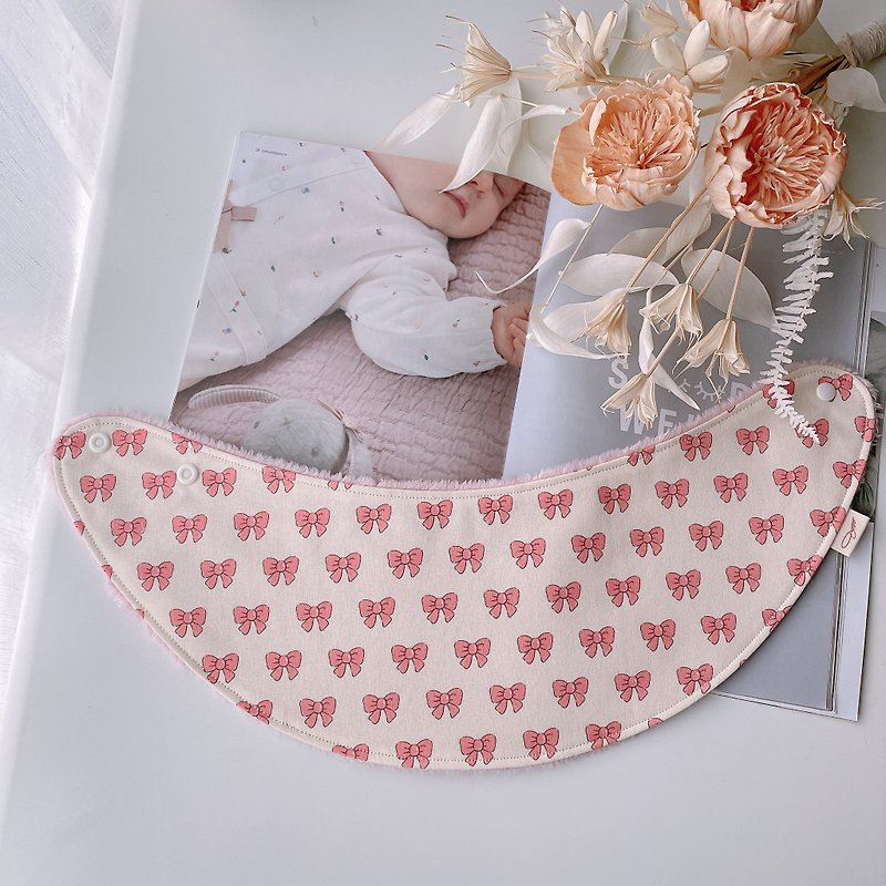 Bow tie one-piece handmade baby warm scarf neck wrap gift box - Baby Gift Sets - Cotton & Hemp Pink