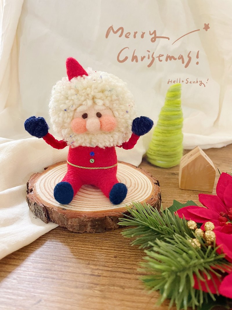 Little Blush Santa Claus - Stuffed Dolls & Figurines - Wool Red