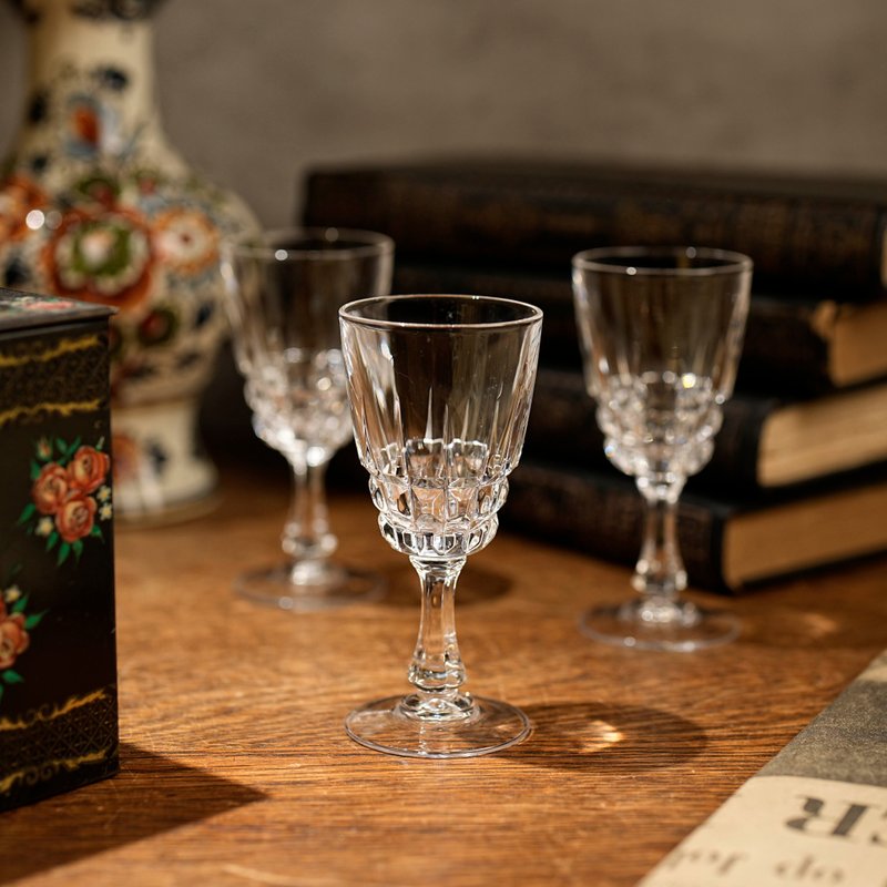 法國Cristal d'Arques絕版水晶利口酒杯 - 酒杯/酒器 - 水晶 透明