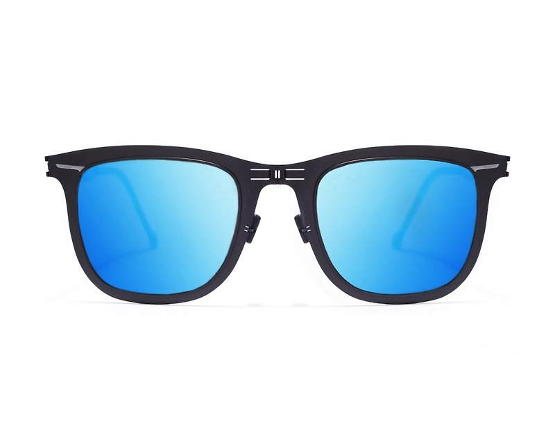 ROAV - LENNOX / 黑框 / 藍水銀鏡片 - 太陽眼鏡 - 其他金屬 黑色