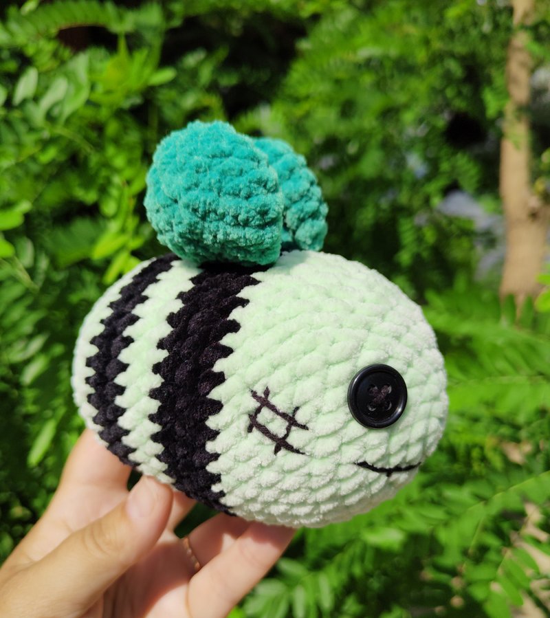 Crochet zombie bee plush, Halloween bee pattern - 其他數位設計 - 其他材質 