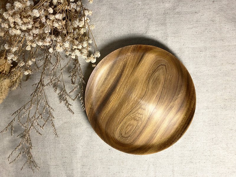Yue Xiao Wooden Plate - Other - Wood Brown