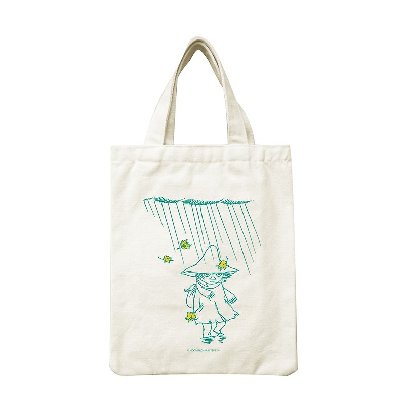 Moomin 噜噜 米 authorized-picnic bag [walking in the rain] - Handbags & Totes - Cotton & Hemp Green