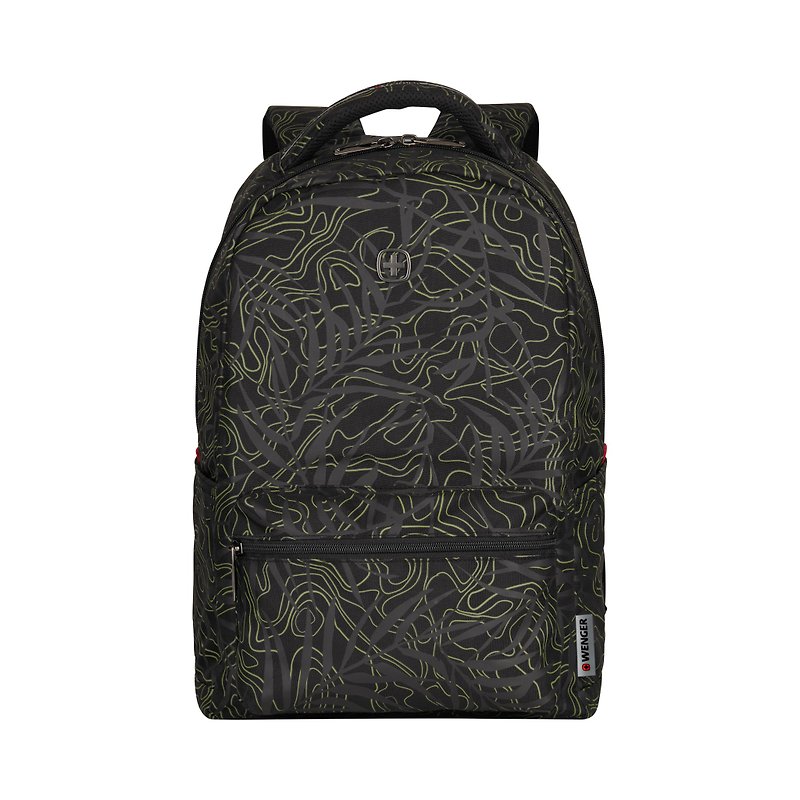 Swiss Wenger Bohemian Style ~ Casual Computer Travel Backpack - กระเป๋าเป้สะพายหลัง - เส้นใยสังเคราะห์ สีดำ