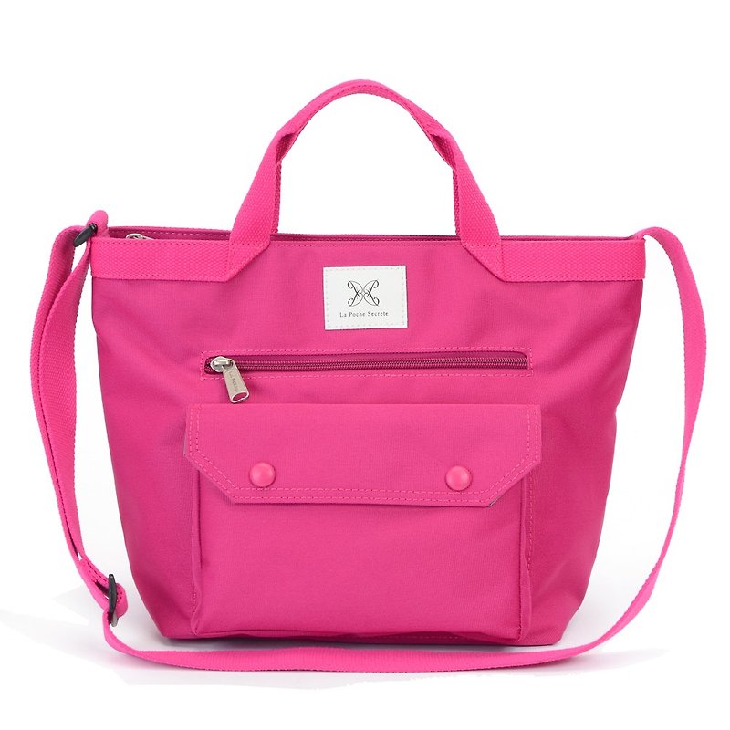 Girlfriend: Wenqing style strap _ sweetheart peach _ can be carried on the shoulder portable A4 - Messenger Bags & Sling Bags - Other Materials Pink