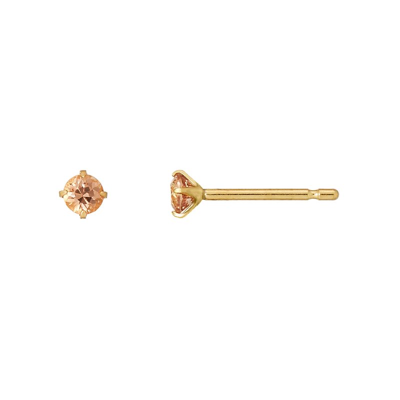 【Second Earrings】 18K 黃金帝王石榴石耳環 - 耳環/耳夾/耳骨夾 - 貴金屬 
