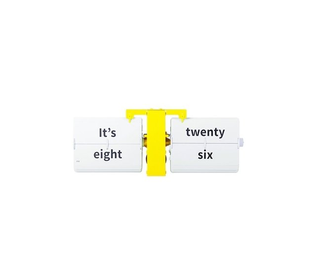 CLOUDNOLA | MoMA co-branded Flipping Out text flip clock yellow - Shop  cloudnola Clocks - Pinkoi