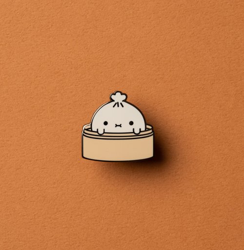 pppppins 蒸籠小籠包 Noodoll 琺瑯別針