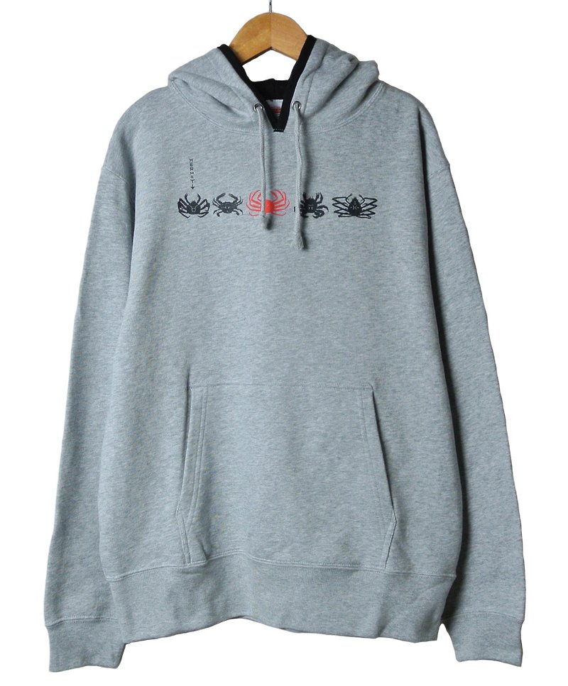 edible crab hoodie - Women's Tops - Other Materials Gray