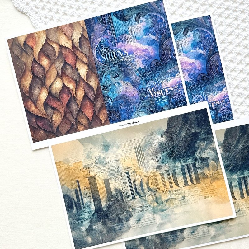 Z503 - a variety of background - 貼紙 - 紙 