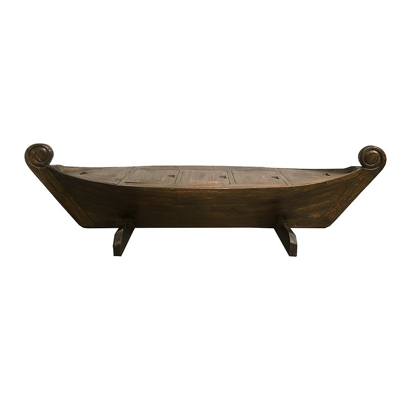 [Jidi City 100% log furniture] PP515 log sailboat style table coffee table - Chairs & Sofas - Wood Brown