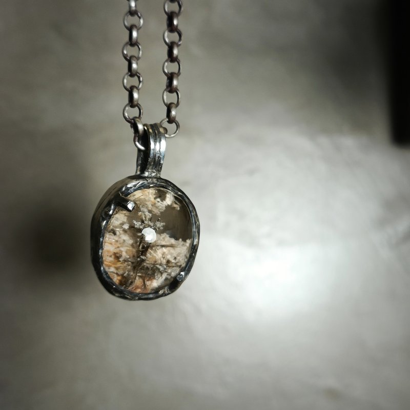 Rutilated Quartz - Necklaces - Gemstone White