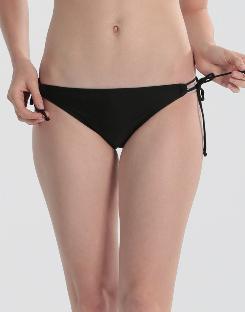 Haolang low-key black bikini bottoms/Bottom - Women's Athletic Underwear - Polyester Black