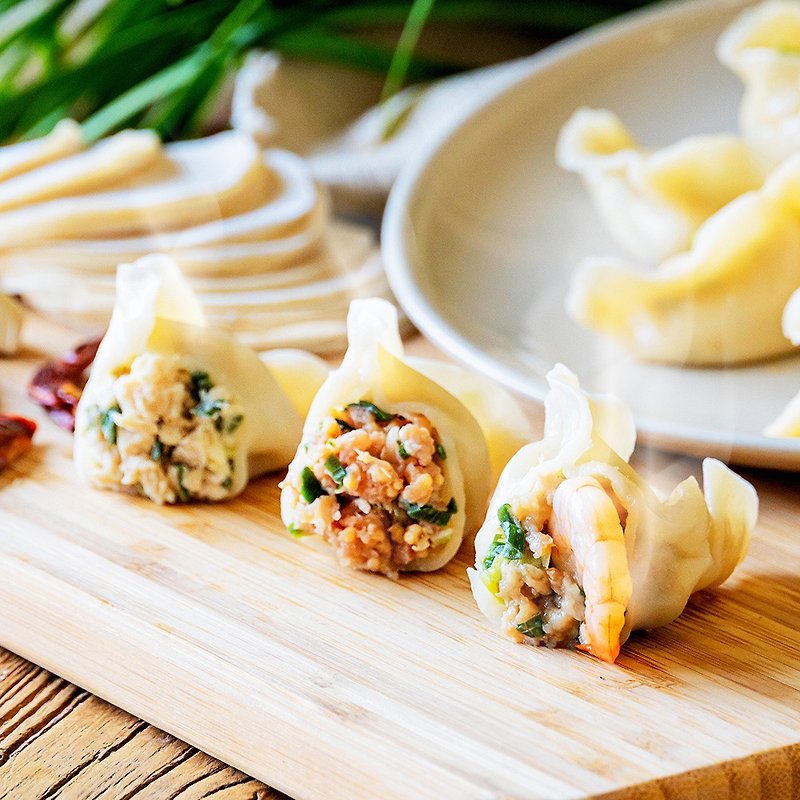 [Choose 3 boxes] Haitaoke│Four flavors of super full top sea and land handmade dumplings to choose from - อาหารคาวทานเล่น - อาหารสด ขาว