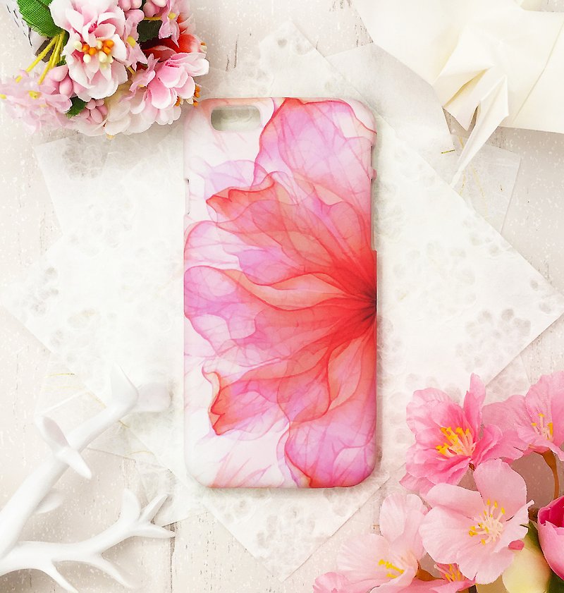 花の静脈-さくら-iPhoneオリジナルケース/保護カバー - スマホケース - プラスチック ピンク