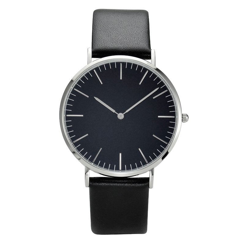 Classic Minimalist Watches Black Face - Free shipping worldwide - นาฬิกาผู้หญิง - โลหะ สีดำ