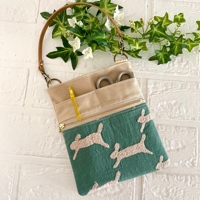 ミナペルホネン　オーガナイザー　 minaperhonen  porch - 手提包/手提袋 - 棉．麻 