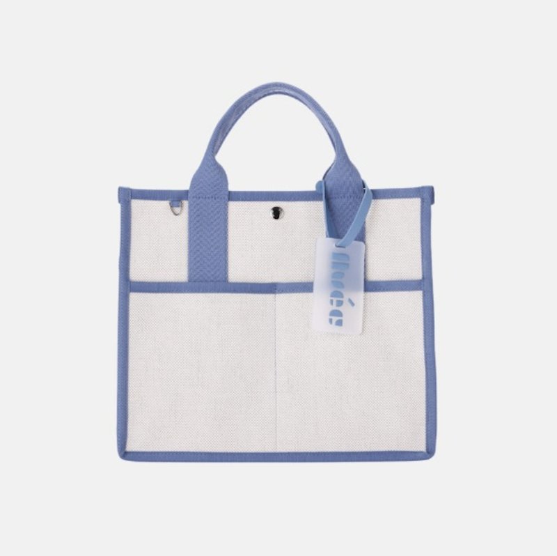 RoiBag Cloud - 手提包/手提袋 - 棉．麻 藍色