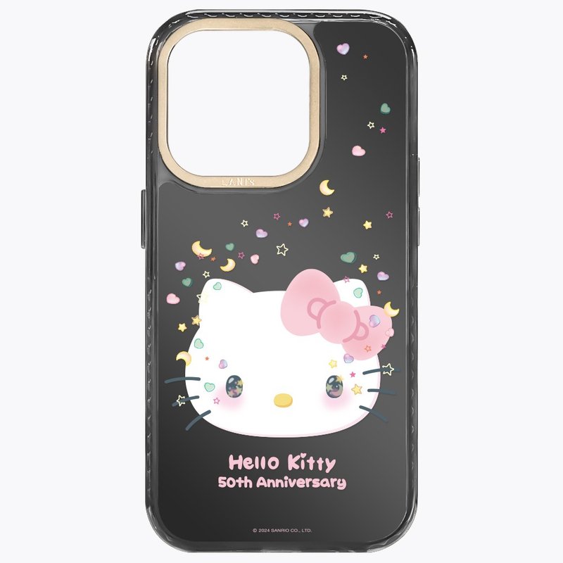HelloKitty 50週年－鏡面無鑽款 磁吸版 透黑框 iPhone 15 14 13 - 手機殼/手機套 - 環保材質 黑色