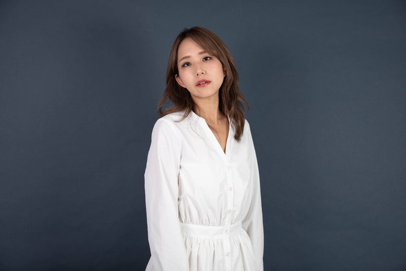 【made in Japan】skipper shirt gathered dress WHT - One Piece Dresses - Other Man-Made Fibers White