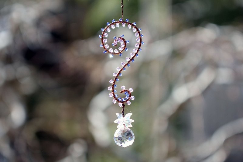 Arabesque suncatcher amethyst purple - อื่นๆ - แก้ว สีม่วง