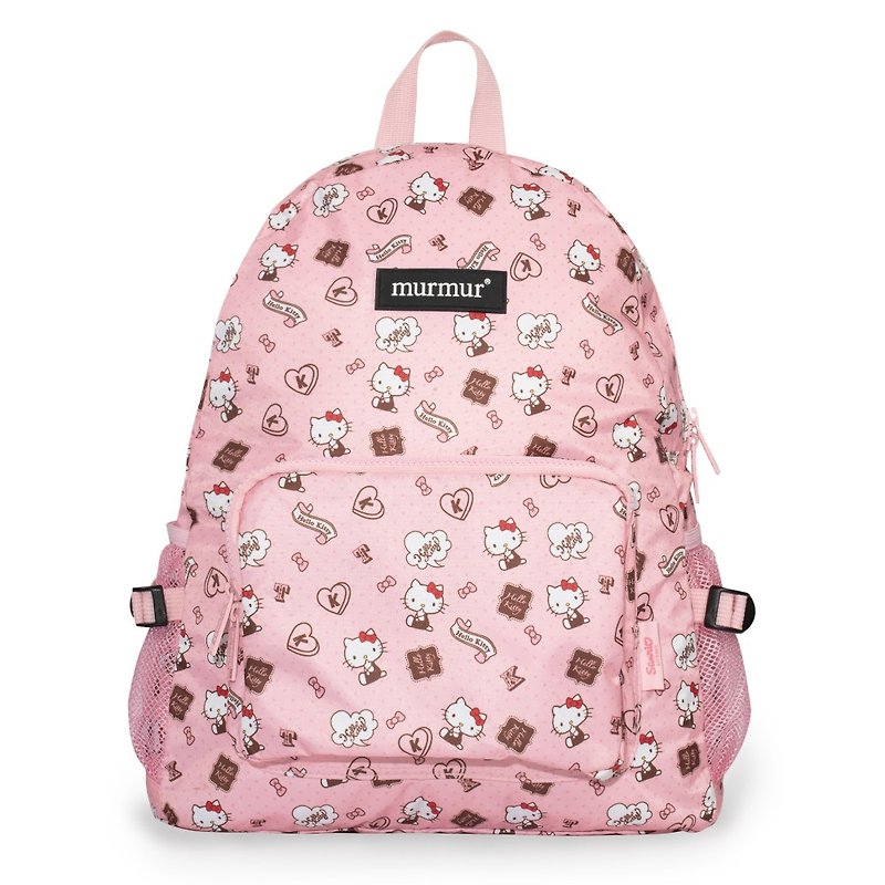 Murmur storage backpack - Hellokitty accessories pink - กระเป๋าเป้สะพายหลัง - เส้นใยสังเคราะห์ สึชมพู