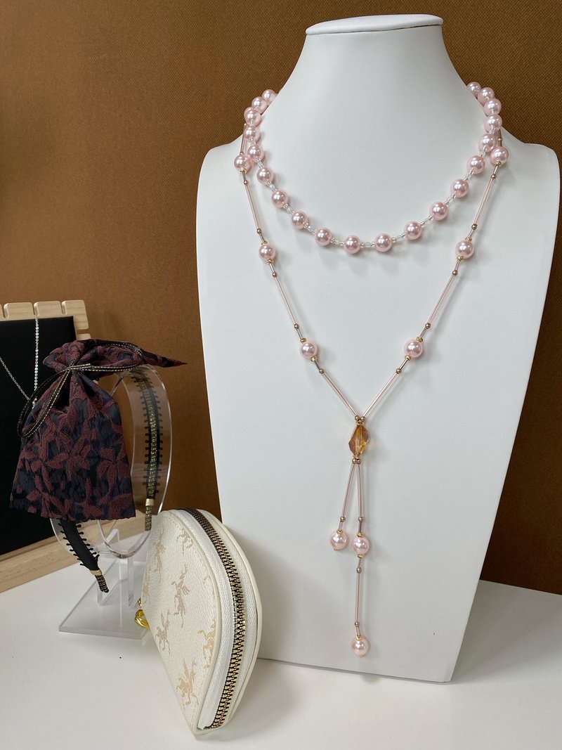 Original Pink Pearl Necklace - Necklaces - Pearl Pink