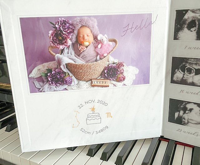 Temperament Stone-Baby Memorial Book During Pregnancy, Pregnant and  Newborn Photos/Ultrasonic Photos