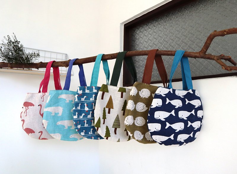 Goody Bag-Walking bag‧ Two-in-one combination‧ abbiesee gift shop - กระเป๋าถือ - ผ้าฝ้าย/ผ้าลินิน หลากหลายสี