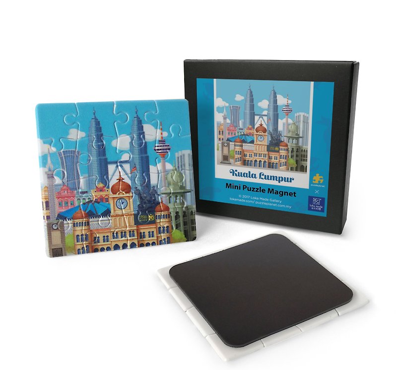Mini Puzzle Magnet: Kuala Lumpur - Items for Display - Plastic 