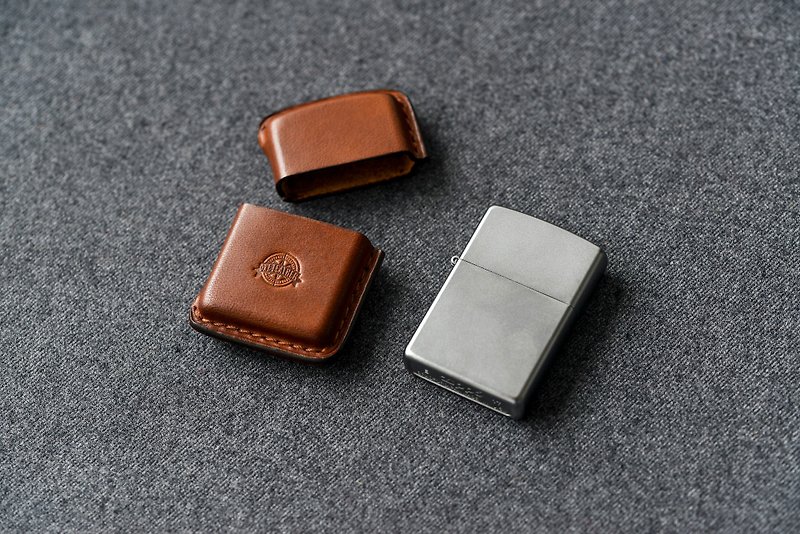 One leather one leather ZIPPO original creative personality leather ja - Other - Genuine Leather Brown