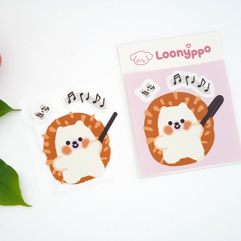 Kkomji concert big removable sticker - 貼紙 - 紙 多色