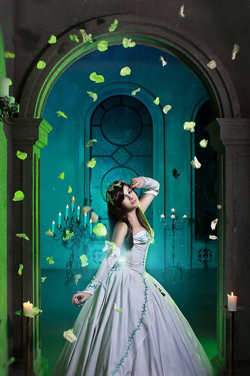 Yuna Cosplay Store Garnet Til Alexandros Final Fantasy IX princess wedding dress made to order
