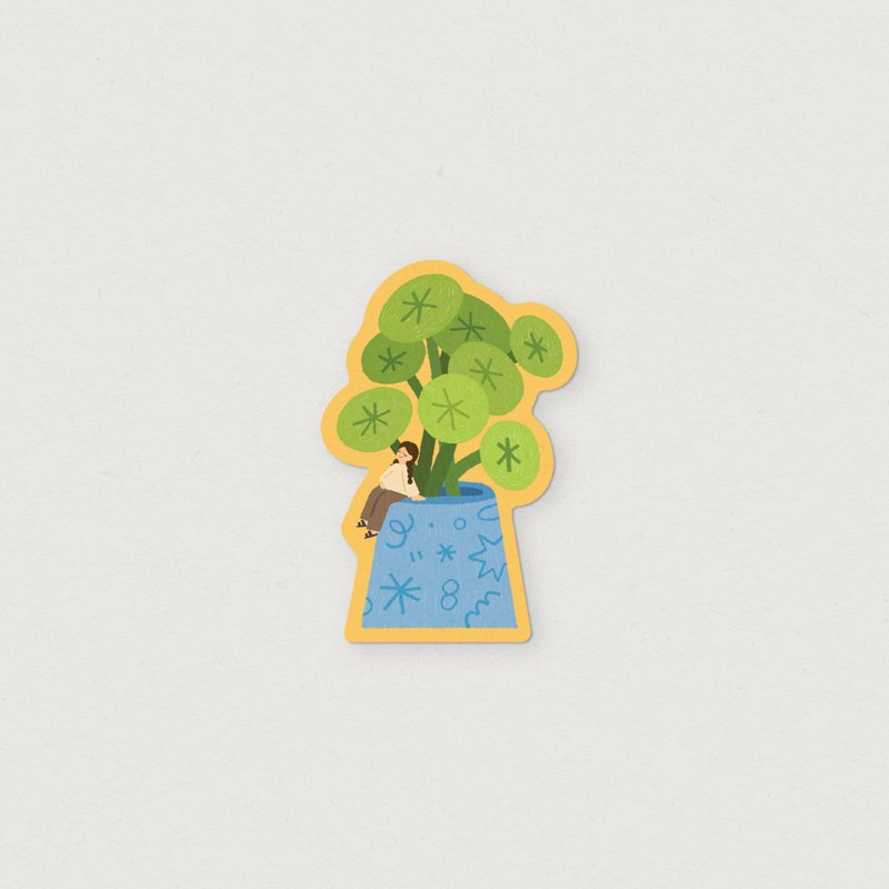 Lucky Planter Sticker - 貼紙 - 壓克力 綠色