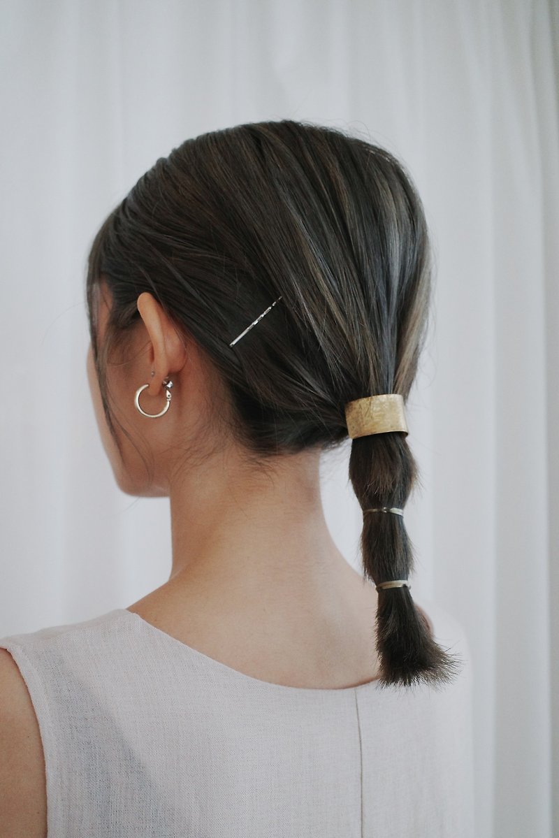 Moss Hair Cuff Bronze Hair Accessories - เครื่องประดับผม - ทองแดงทองเหลือง สีทอง
