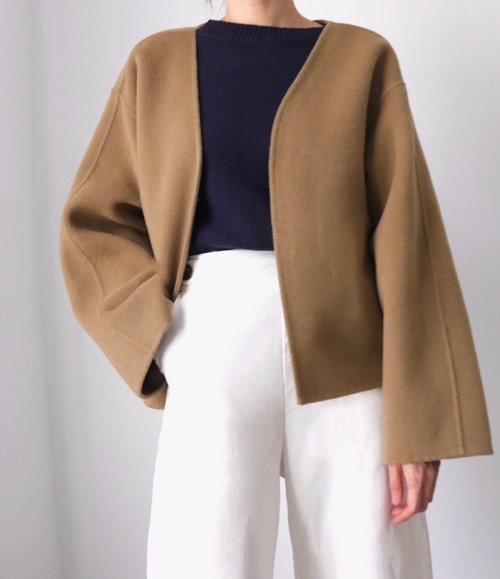 MétaFormose Jules Jacket -喀什米爾羊毛手縫繭型短大衣 多色可選