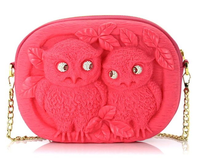 Adamo 3D bag Kara and Dave couple owl bag women s Korean versatile