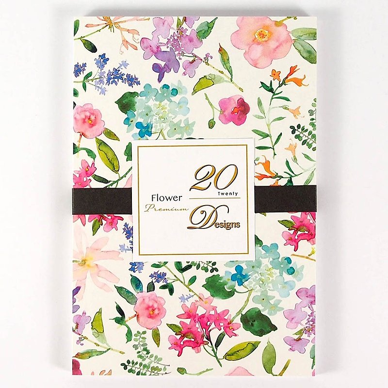 20 pieces of watercolor flower postcards【Hallmark-Postcards】