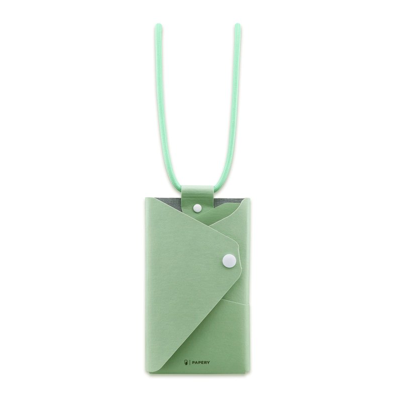 ionSleeve 銀離子抗菌收納夾-MOODTONE-CHILLED-薄荷綠-純素皮革 - 側背包/斜背包 - 其他材質 