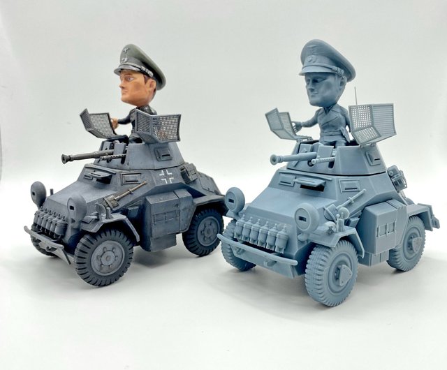 ドイツ軽装甲車 Sd.kfz 222 Cuteバージョン レジンモデル