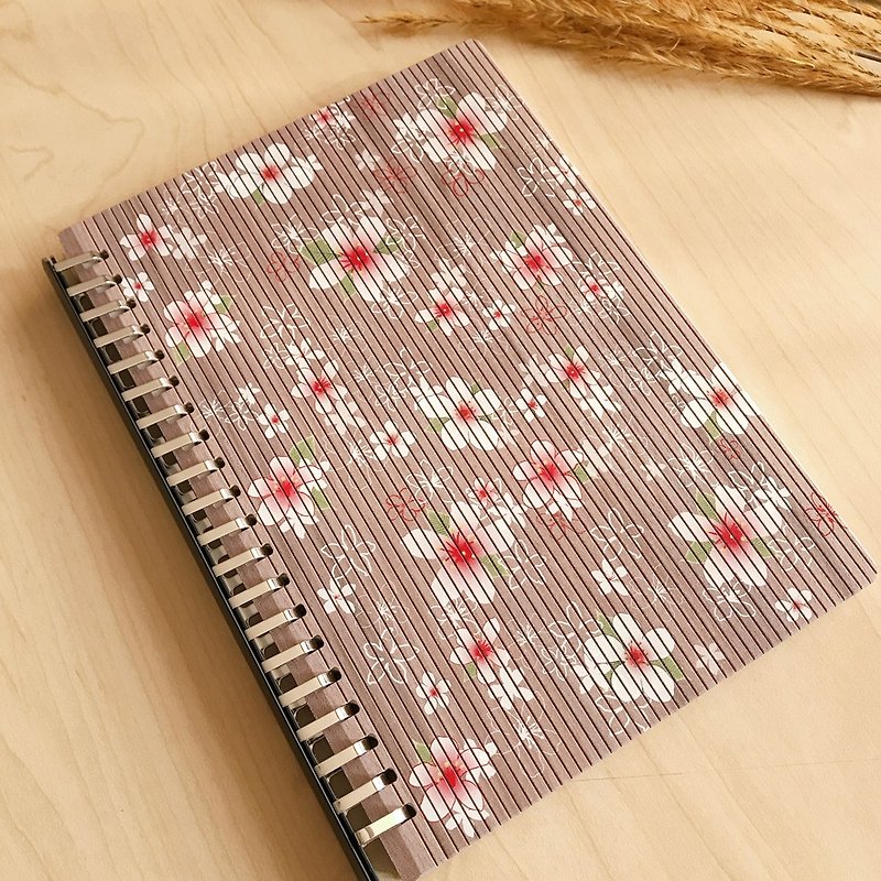 May Snow - A5 Wooden Notebook - Notebooks & Journals - Wood Brown