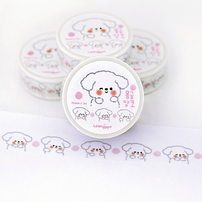 Mongle Anko masking tape - 紙膠帶/和紙/PET - 紙 