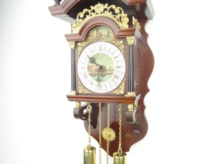 アンティーク ヴィンテージ オランダ 壁掛け時計 Warmink Wuba